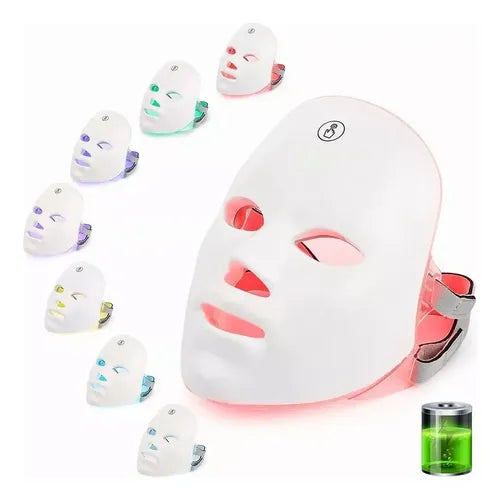 Máscara LED Facial 7 Colores